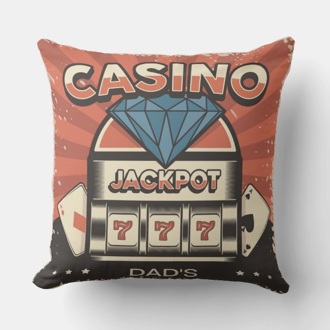 Cojín Decorativo Fathers Day Casino Jack Pot (Anverso)