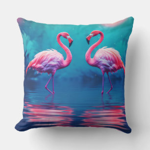 Cojín Decorativo Fauna Flamingo Animal Bird Wildlife Wilderness Col