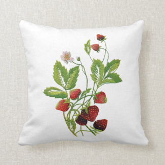 Cojín Decorativo Faux Embroid Strawberry Pillow