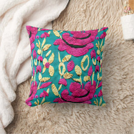 Cojín Decorativo Faux Embroidery Boho Floral