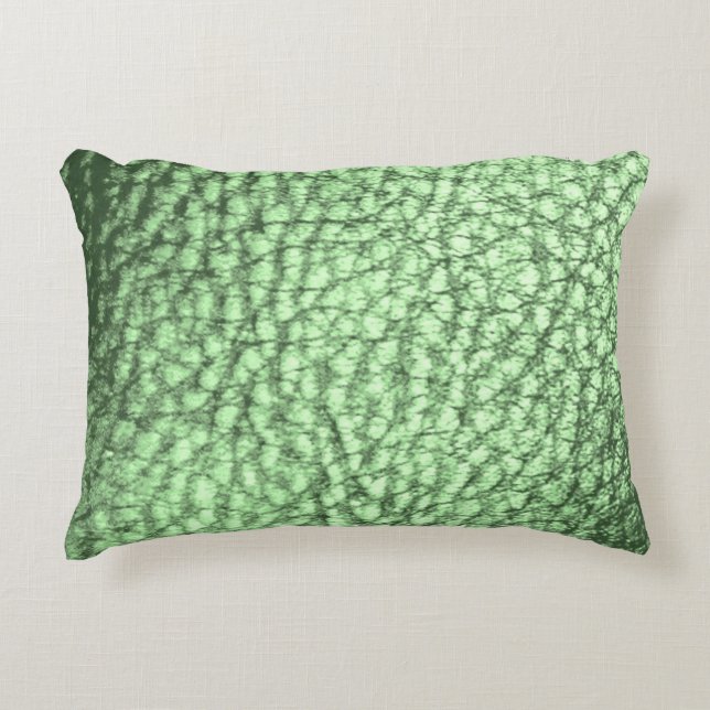 Cojín Decorativo Faux Leather Mermaid Green (Anverso)
