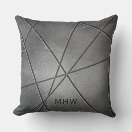 Cojín Decorativo Faux Metalizado Pattern personalizado monograma al