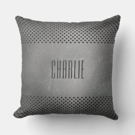 Cojín Decorativo Faux Metalizado Pattern personalizado monograma al