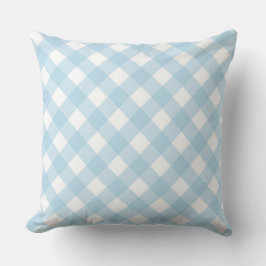 Cojín Decorativo Faye y Lauren Blue Gingham