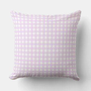 Cojín Decorativo Faye y Lauren Gingham Rosa Claro