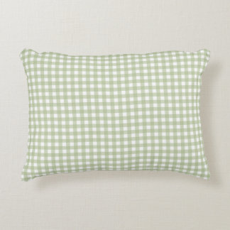 Cojín Decorativo Faye y Lauren  Gingham Verde 1