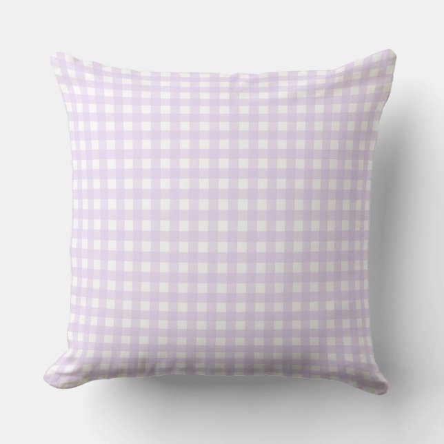 Cojín Decorativo Faye y Lauren Light Pink Gingham (Anverso)