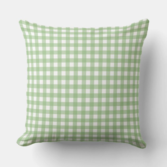 Cojín Decorativo Fayeand Lauren Classic Green Buffalo Plaid Pattern (Anverso)