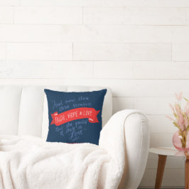Cojín Decorativo Fe, esperanza y amor 2
