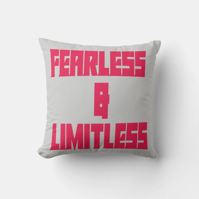 Cojín Decorativo Fearless & Limitless  (Anverso)