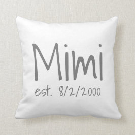 Cojín Decorativo Fecha establecida por Mimi