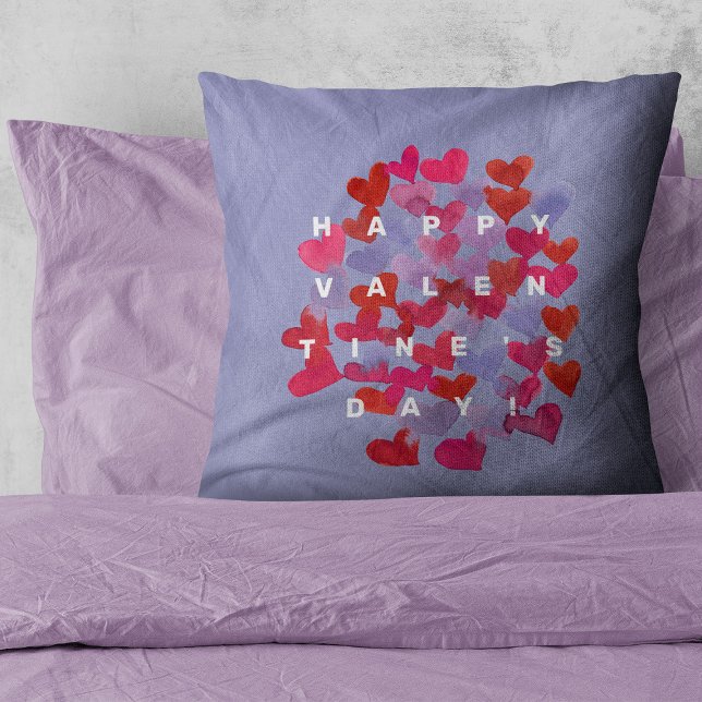 Cojín Decorativo Felices corazones de San Valentín (Subido por el creador)