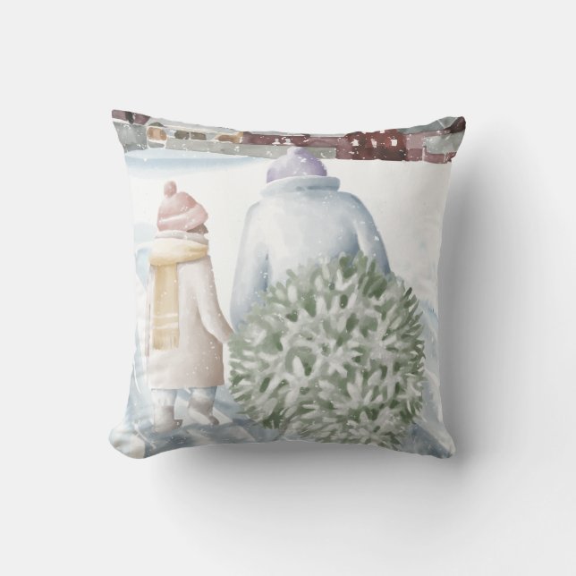 Cojín Decorativo Felices Fiestas (Anverso)