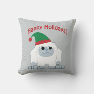 Cojín Decorativo ¡Felices Fiestas! Navidades Yeti