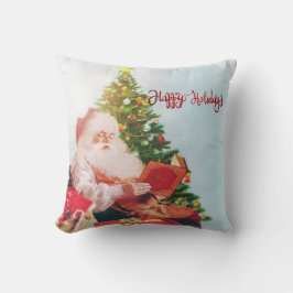 Cojín Decorativo Felices Fiestas, Papá Noel Pino