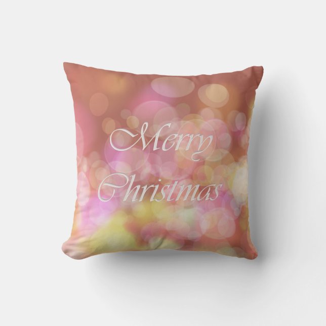 Cojín Decorativo Felices Navidad. Saludo (Anverso)