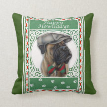 Felices Navidades Boxer Dog Holiday Art