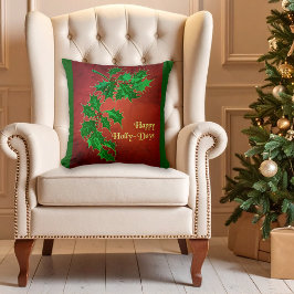 Cojín Decorativo Felices Navidades de Holly-Days Pillow