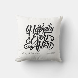 Cojín Decorativo Felices para Siempre Personalizable