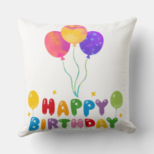Cojín Decorativo Felices Pillows de cumpleaños Personalizado Cump