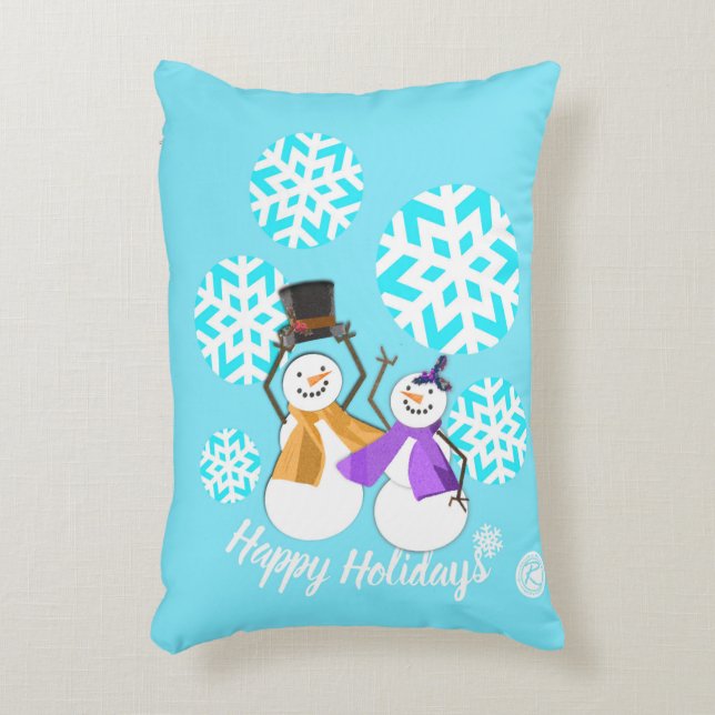Cojín Decorativo FELICES VACACIONES : Amigos del Invierno (Frente (Vertical))