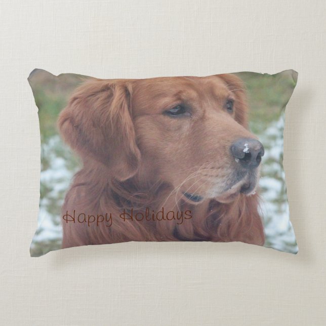 Cojín Decorativo Felices vacaciones Mascota Pillow (Anverso)