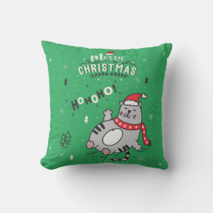 Cojín Decorativo Felices y divertidas felicitaciones a los gatos Na