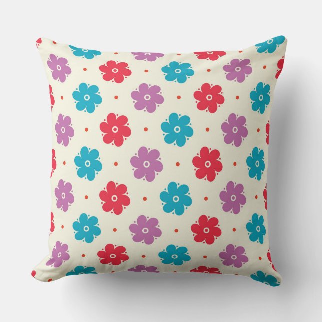 Cojín Decorativo Felicidad Floral (Anverso)