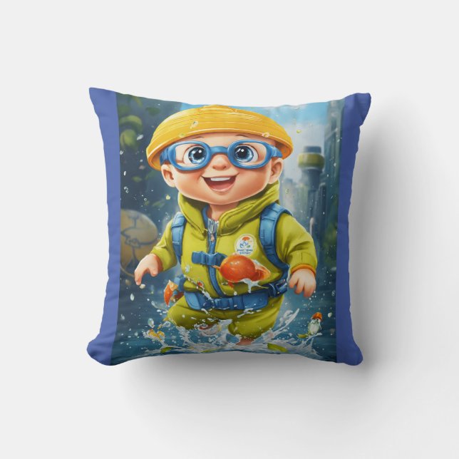 Cojín Decorativo Felicidad hidráulica (Anverso)