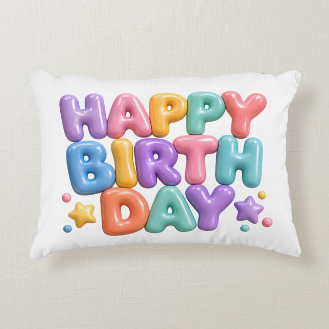 Cojín Decorativo Felicidades (Anverso)