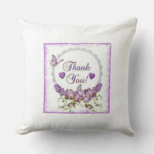 Cojín Decorativo Felicitaciones: Gracias Floral Pillow
