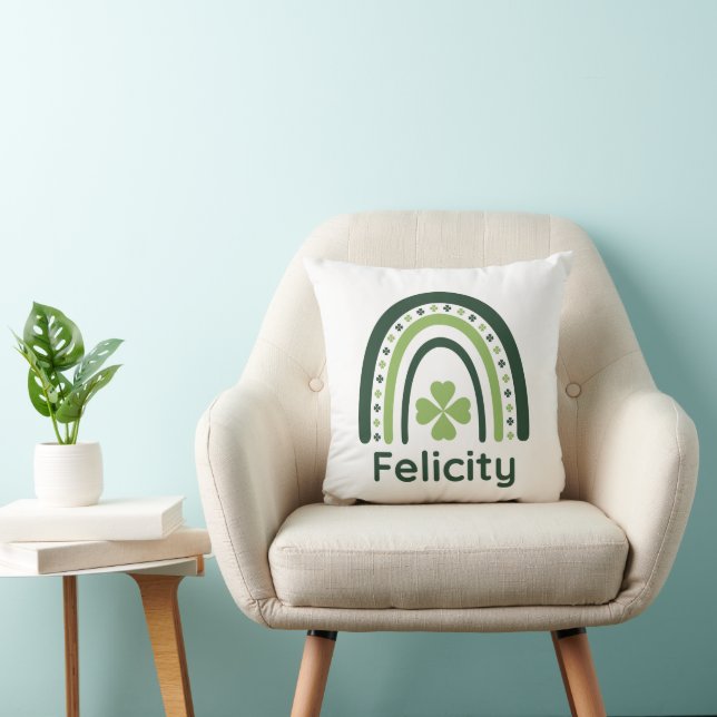 Cojín Decorativo Felicity Clover Boho Arcoíris (Silla)