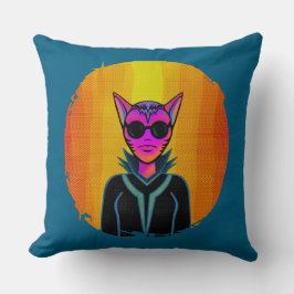 Cojín Decorativo Feline Character in triplicate