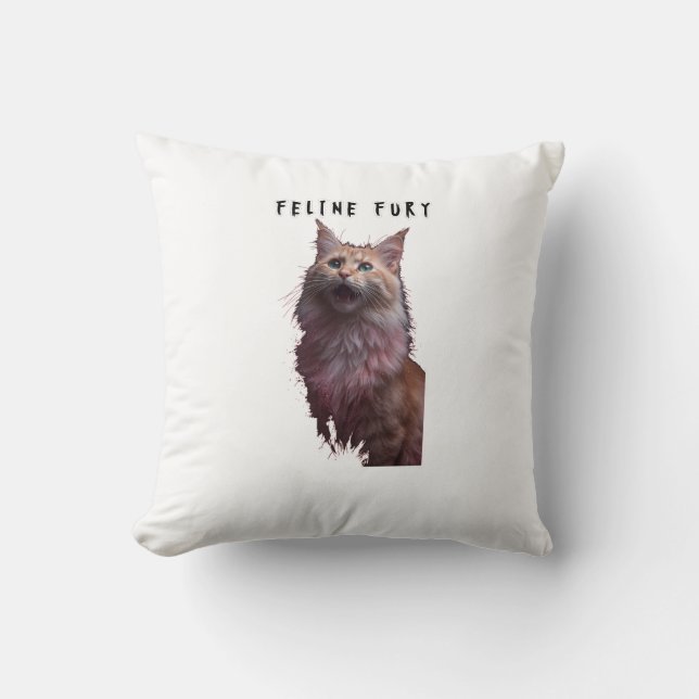 Cojín Decorativo Feline Fury (Anverso)