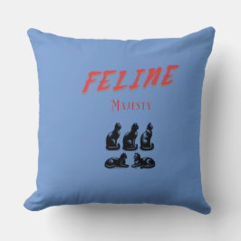 Cojín Decorativo "Feline Majestic".