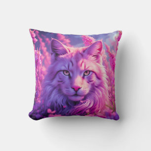 Cojín decorativo felino fantasioso Hogar y regal