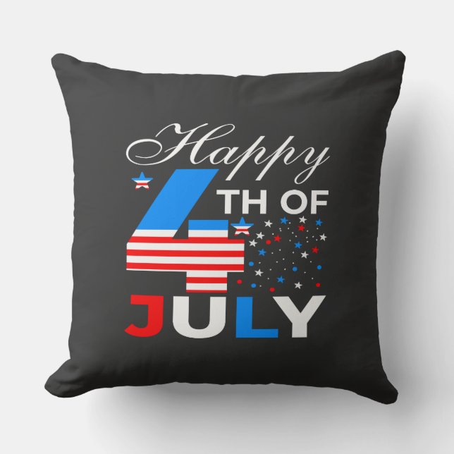 Cojín Decorativo Feliz 4 De Julio-97958 (Anverso)