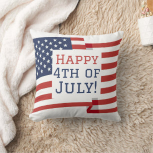 Cojín Decorativo Feliz 4 de julio Regalo del Día de la Independenci