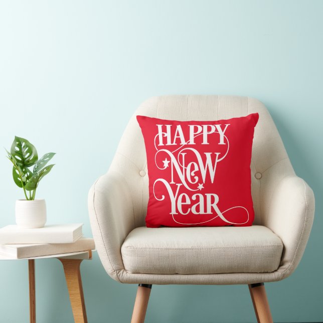 Cojín Decorativo Feliz Año Nuevo (Silla)