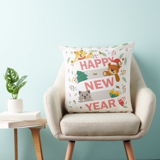 Cojín Decorativo Feliz año nuevo (Silla)