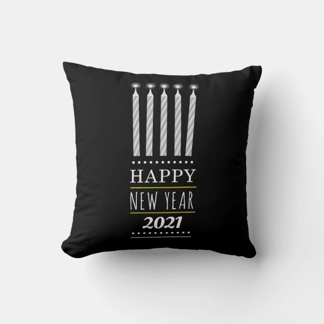 Cojín Decorativo Feliz Año Nuevo 2021 (Anverso)