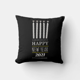 Cojín Decorativo Feliz Año Nuevo 2021 Bengalas