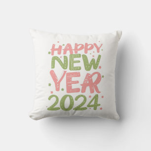 Cojín Decorativo Feliz Año Nuevo 2024