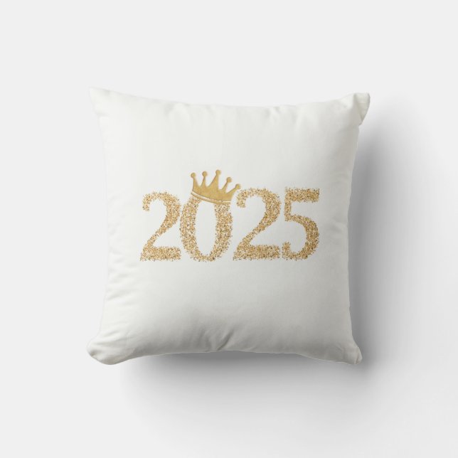 Cojín Decorativo Feliz Año Nuevo 2025 (Anverso)