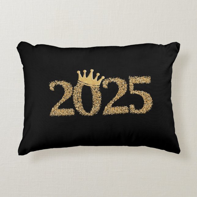 Cojín Decorativo Feliz Año Nuevo 2025 (Anverso)