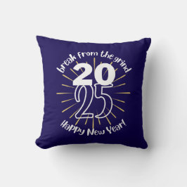 Cojín Decorativo Feliz Año Nuevo 2025 BFTG Pillow