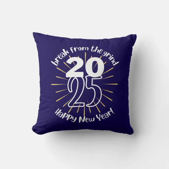 Cojín Decorativo Feliz Año Nuevo 2025 BFTG Pillow (Anverso)
