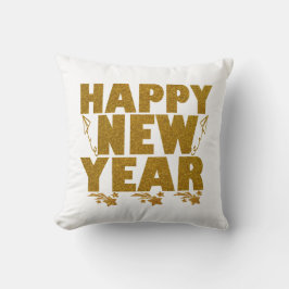 Cojín Decorativo Feliz Año Nuevo 2026 Fiesta de Nochevieja Familiar