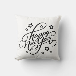 COJÍN DECORATIVO FELIZ AÑO NUEVO A MANO | PILLOW