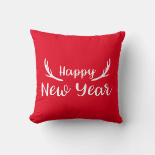 Cojín Decorativo Feliz Año Nuevo Astas